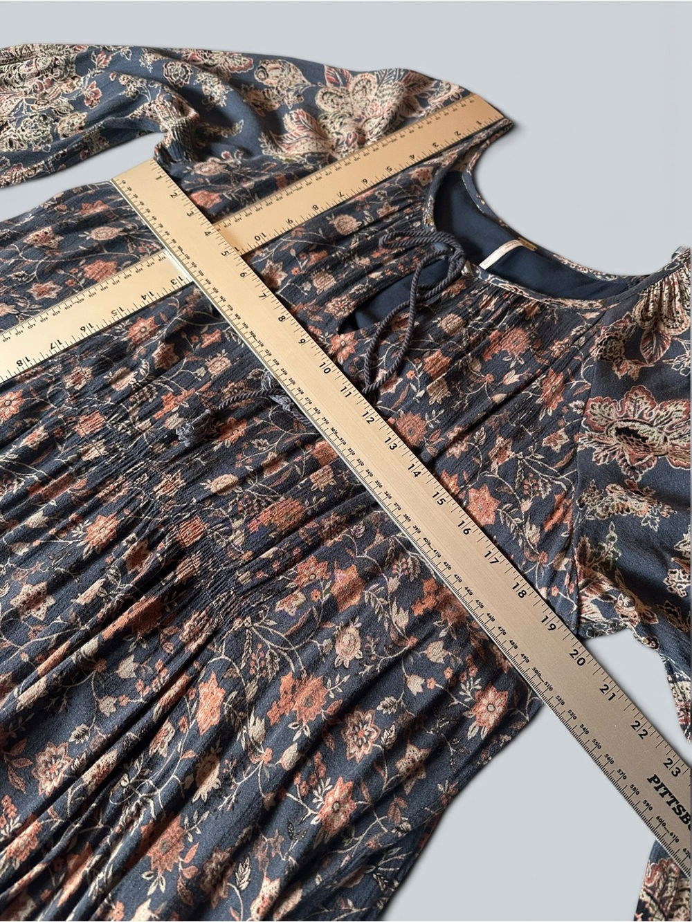 Free People Lucky Loosey Floral Swing Mini Dress Large - Picture 6 of 8